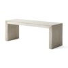 Acacia Wood Dining Bench - Light Gray Oak - Image 6