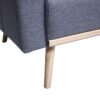 Easton - Linen Fabric Sofa Loveseat Chair Living Room Set With USB Charging Ports Pockets And Pillows (Set of 3) - Dark Gray - Image 11