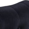 Velvet Chaise Lounge, Button Tufted Right Arm Facing Lounge Chair With Nailhead Trim For Living Room - Black - Image 11