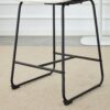 (Set of 2) Modern Minimalist Style Material Bar Stools, Suitable For Kitchen, Bar And Modern Home Design - White - Image 11