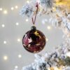 Christmas Ball Ornaments, Decorative Hanging Ball Christmas Tree Ornaments, For Holiday Party Decorations (Set of 6) - Red - Image 2