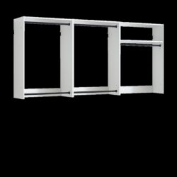 Devi - Wall Mounted Wood Closet System With Modular Design - Warm White