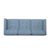 Jenny - Contemporary Tufted Fabric 3 Seater Sofa - Blue - Image 8