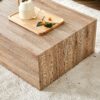 Modern Coffee Table With Light Wood Texture Pattern Stylish And Durable Design - Wood - Image 7