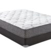 10" King Quilted Hybrid Mattress, Medium Firm - Black / White - Image 3