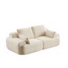 Compressed Sofa, 2 Seater Large Sectional Couches For Living Room - Beige - Image 13
