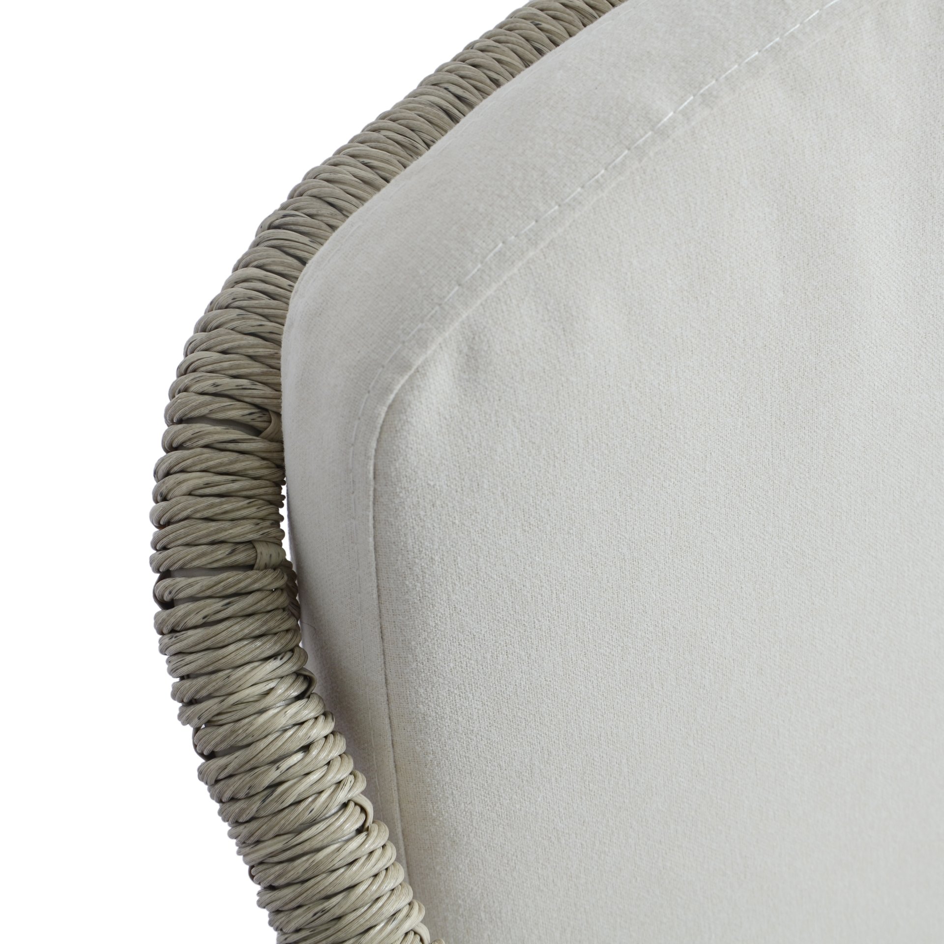 7 Piece Outdoor Dining Set With Acacia Wood Table And Iron Frame Chairs - Gray / Natural - Image 9