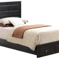 Twin Storage Bed With Versatile Appeal - Black