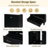 Bathroom Vanity With Single Sink, Combo Cabinet Undermount Sink, Bathroom Storage Cabinet With 2 Doors And A Drawer, Soft Closing, Multifunctional Storage, Solid Wood Frame - Black - Image 7