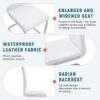 (Set of 4) Material Bow Shaped Chairs Adding Fashion To Minimalist And Contemporary Home Styles - White - Image 10