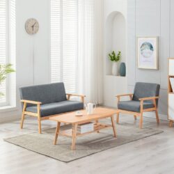 Bahamas - Coffee Table, Loveseat And Chair (Set of 3) - Gray