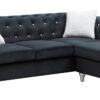 Raisa - Sofa Chaise - Black - Image 2
