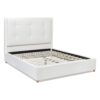 Miramar - Queen Cushion Back Headboard Platform Bed Frame - Antique White - Image 10
