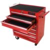 7 Drawers Multifunctional Tool Cart & Wheels - Red - Image 10