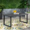 Outdoor Dining Table - Sandblast Dark Gray - Image 2