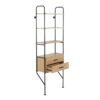 Lean - Industrial Bookcase - Black / Brown - Image 3