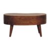 Mini Chesnut Wave Coffee Table - Chestnut - Image 8