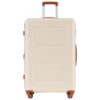 2 Piece Luggage Set With Bags Expanable Spinner Wheels ABS Lightweight Suitcase With Tsa Lock 20" / 24" - Khaki / Brown - Image 20