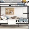 Full Over Full Metal Bunk Bed - Black - Image 14
