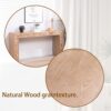 Rustic Wood Console Table With Natural Log Accents, Entryway Table, Narrow Sofa Table, Hallway Accent Table, Modern Farmhouse Style - Natural - Image 12