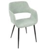Margarite - Contemporary Dining / Chair (Set of 2) - Black / Light Green - Image 2