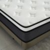 10" Queen Hybrid Mattress A Box, Pillow Top Bed Cushion With Breathable And Hypoallergenic Design, Medium Firm For Lumbar Support - White / Gray - Image 2