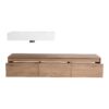 Modern Wall Mounted Bathroom Vanity With Resin Sink, Soft Close Drawer, Imitative - Imitative Oak - Image 14