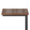 Skyler - Wide C Side Table - Dark Cognac Brown - Image 2
