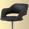 Swivel Bar Stool Adjustable Bar Height - Black - Image 2