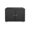 26" Office Furniture Copier Cabinet 2 Door Steel Copier Stand Mobile Pedestal File Printer Stand - Black - Image 8