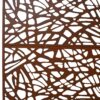 Outdoor & Indoor Privacy Screen Metal Privacy Screen, Freestanding Decorative Privacy Screen For Deck Balcony Patio - Rust Red - Image 6
