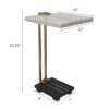 C Shaped Side Table, Artistic Accent Table For Living Room - Gold - Image 2