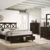 3 Drawer Nightstand With USB - Mahogany - Image 4