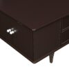 Modern Rectangle Coffee Table With Four Drawers, Wood Coffee Table With Metal Handles And Four Solid Wood Legs For Living Room - Brown - Image 16