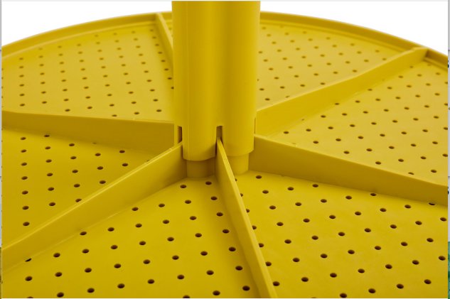 3 Piece Plastic Arm Chair Bistro Grs Premium Ocean Plastic - Mustard - Image 6