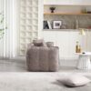 Soft Beanbag Chair With High Resilience Foam Core For Two People - Brown - Image 11