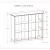Amherst - 12 Cube Storage Bookcase - Hickory Brown - Image 9