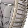 Charming Hanging Basket Chair With Cozy Wicker Weave And Sturdy Metal Frame - Gray - Image 10