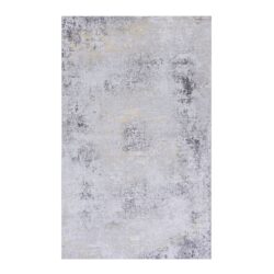 Maval - 2' X 3' Washable Area Rug - Gray / Gold
