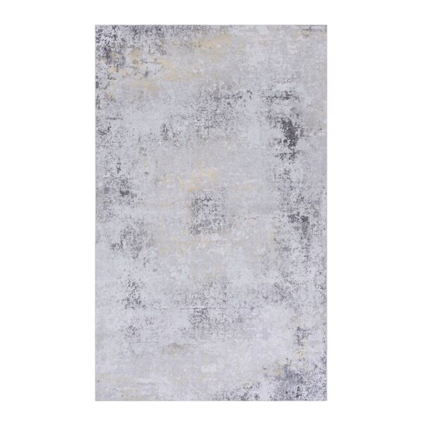 Maval - 2' X 3' Washable Area Rug - Gray / Gold