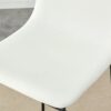 (Set of 2) Modern Minimalist Style Material Bar Stools, Suitable For Kitchen, Bar And Modern Home Design - White - Image 15