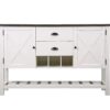 Mountina - 2 Drawer Server - Brown / White - Image 2