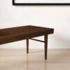 Mia - Mid-Century Modern Bench - Dark Brown - Image 15