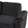 Sleeper Sofa Bed, 2 In 1 Pull Out Sofa Bed L-Shape Couch With Storage Ottoman For Living Room, Bedroom Couch And Small Apartment - Black - Image 21