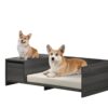 Esme - Wide Modern Comfy Pet Bed With Cushion And Side Storage Compartment - Ash Gray - Image 7