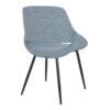 Fabrico - Mid-Century Modern Dining Chair (Set of 2) - Black / Blue - Image 4
