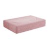 Modern Floor Sofa With 2 Pillows, Convertible Teddy Fabric Foam Filled Sleeper Sofa Bed, Full Size Folding Mattress For Living Room Guest Bed, Playroom, No Assembly Required - Pink - Image 11