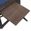Outdoor Recliner Chair, Separate Adjustment Mechanism Pe Wicker Adjustable Reclining Lounge Chair And Removable Soft Cushion, Modern Armchair And Ergonomic For Home, Sunbathing Or Relaxation - Navy Blue - Image 8
