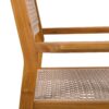 Outdoor Dining Chair (Set of 2), Patio Chairs, Teak Acacia Wood - Light Brown - Image 14