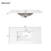 36" Bathroom Vanity With Sink, Soft Close Doors, Adjustable Shelf & 3 Drawers - Gray - Image 11